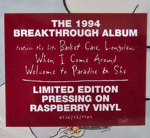 GREEN DAY - DOOKIE (1994) - LP 2025 RASPBERRY COLOURED EDITION SIFIR PLAK