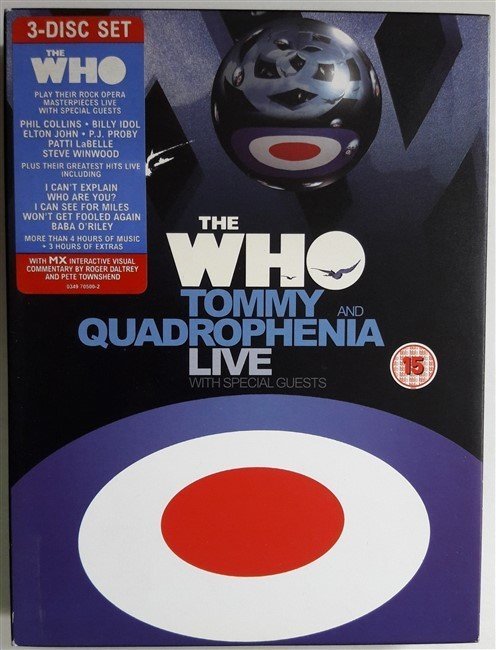 THE WHO - TOMMY AND QUADROPHENIA LIVE WITH PHIL COLLINS, BILLY IDOL, ELTON JOHN, STEVE WINWOOD - 3DVD 2.EL