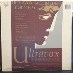 ULTRAVOX - RAGE IN EDEN (1981) - PLAK 2.EL