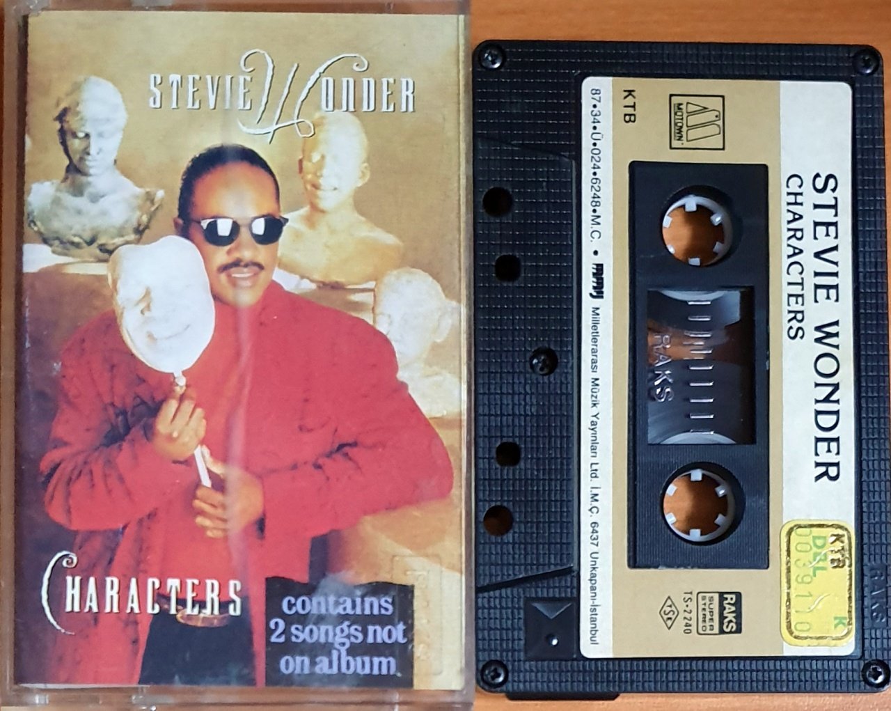 STEVIE WONDER - CHARACTERS (1987) - KASET MMY 2.EL