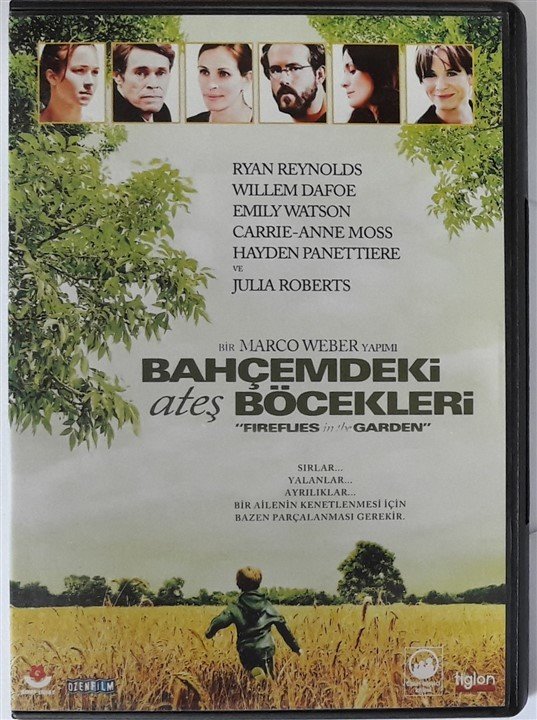 BAHÇEMDEKİ ATEŞ BÖCEKLERİ - FIREFLIES IN THE GARDEN - RYAN REYNOLDS - WILLEM DAFOE - EMILY WATSON - JULIA ROBERTS - DVD 2.EL
