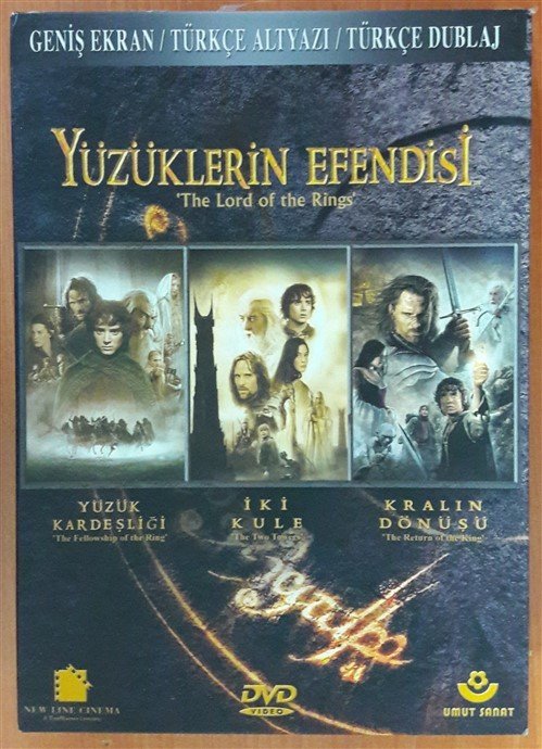 YÜZÜKLERİN EFENDİSİ - The LORD OF THE RINGS - 6DVD KUTU 2.EL
