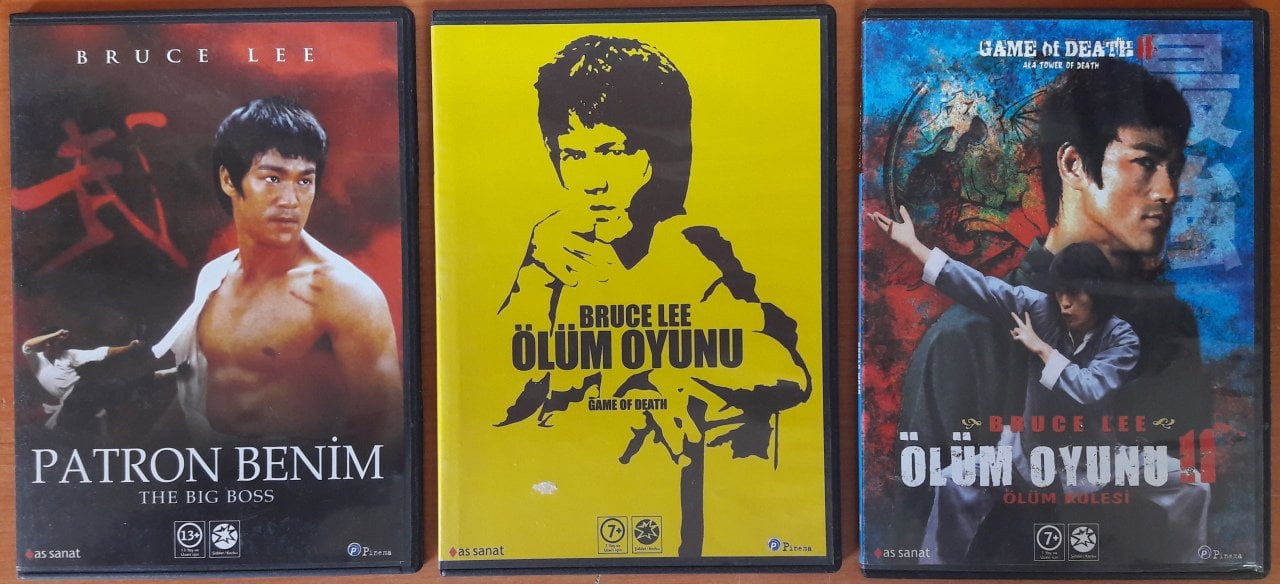 BRUCE LEE PATRON BENİM/ÖLÜM OYUNU/ÖLÜM OYUNU II - 3DVD 2.EL