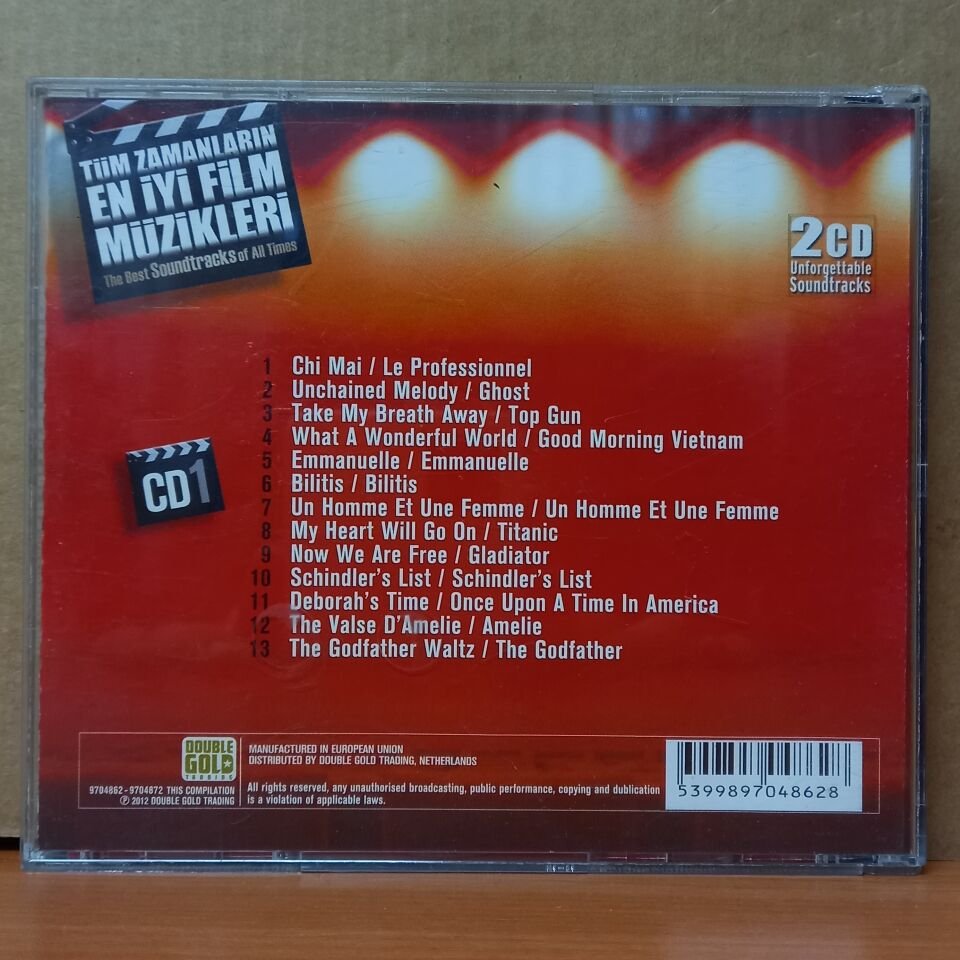TÜM ZAMANLARIN EN İYİ FİLM MÜZİKLERİ / LE PROFESSIONNEL, GHOST, THE GODFATHER, TITANIC (2012) - CD 2.EL