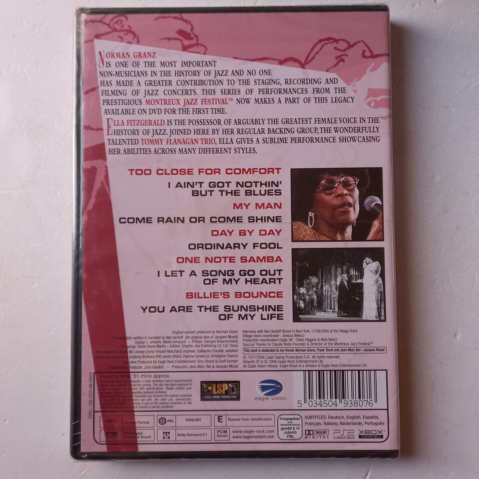 NORMAN GRANZ' JAZZ IN MONTREUX PRESENTS ELLA FITZGERALD & THE TOMMY FLANAGAN TRIO '77 (2006) - DVD AMBALAJINDA SIFIR