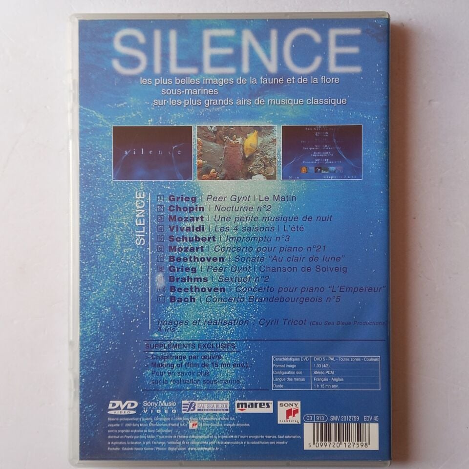 SILENCE - KLASİK MÜZİK DERLEMESİ DVD 2.EL