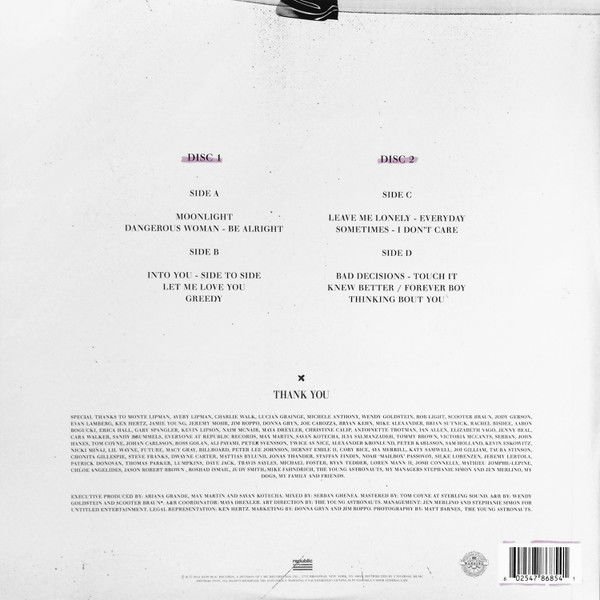 ARIANA GRANDE - DANGEROUS WOMAN (2016) - 2LP SIFIR PLAK
