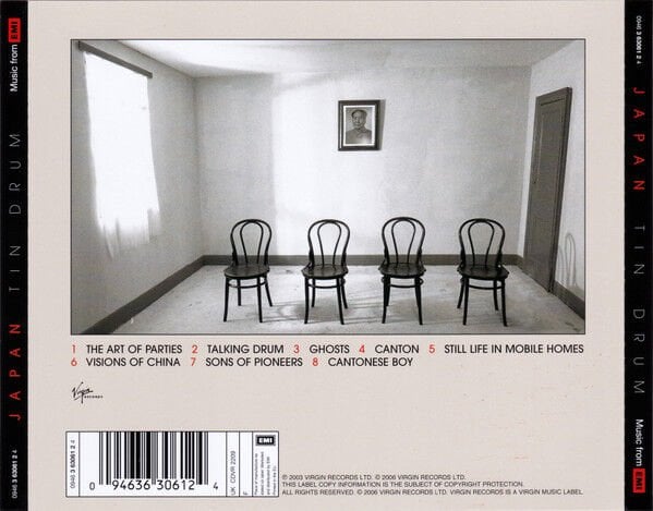 JAPAN – TIN DRUM (1981) - CD REMASTERED 2006 REISSUE JEWEL CASE AMBALAJINDA SIFIR