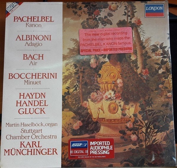 PACHELBEL: KANON, ALBINONI: ADAGIO, BACH: AIR, BOCCHERINI: MINUET, KARL MÜNCHINGER - LP SIFIR