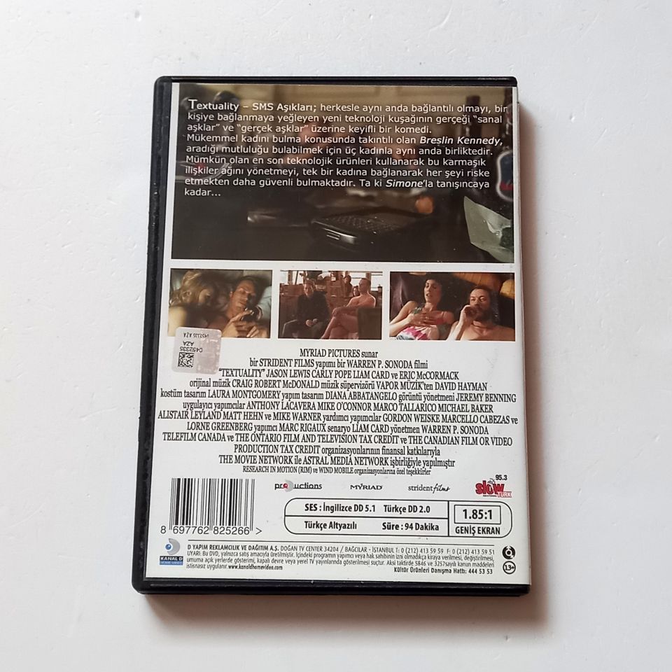 TEXTUALITY / SMS AŞIKLARI - JASON LEWIS, CARLY POPE - YÖN.: WARREN P. SONODA - DVD 2.EL
