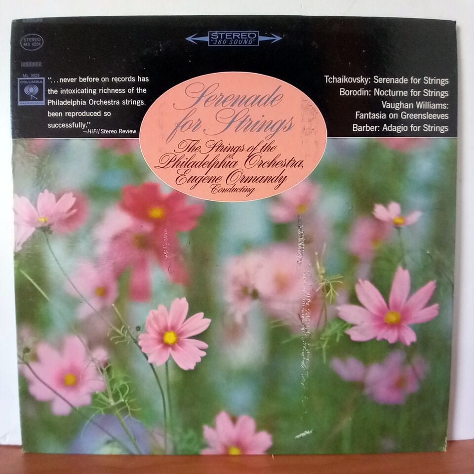 SERENADE FOR STRINGS / THE STRINGS OF THE PHILADELPHIA ORCHESTRA, EUGENE ORMANDY (1960) - LP 2.EL PLAK