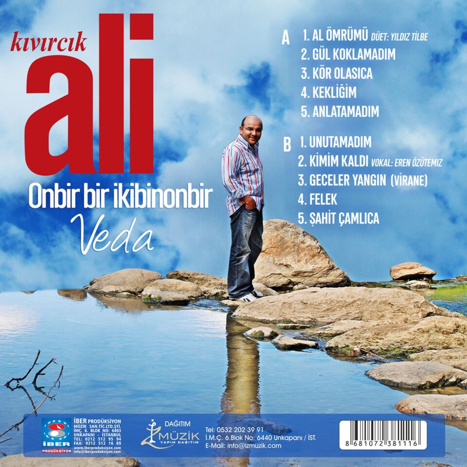 KIVIRCIK ALİ - ONBİR BİR İKİBİNONBİR / VEDA (2011) - LP 2022 BASIM SIFIR PLAK