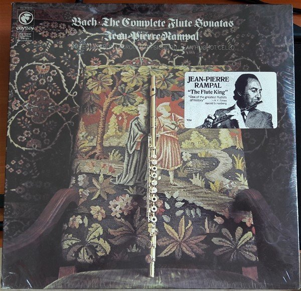 BACH: COMPLETE FLUTE SONATAS, JEAN-PIERRE RAMPAL - 2LP SIFIR