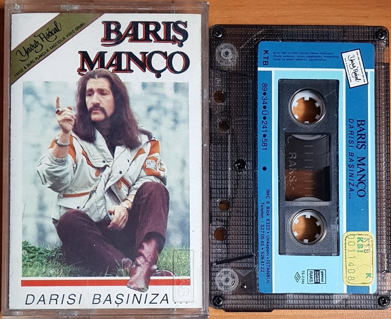 BARIŞ MANÇO - DARISI BAŞINIZA (1989) - KASET 2.EL