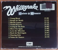WHITESNAKE - SAINTS & SINNERS (1982) - CD 2.EL