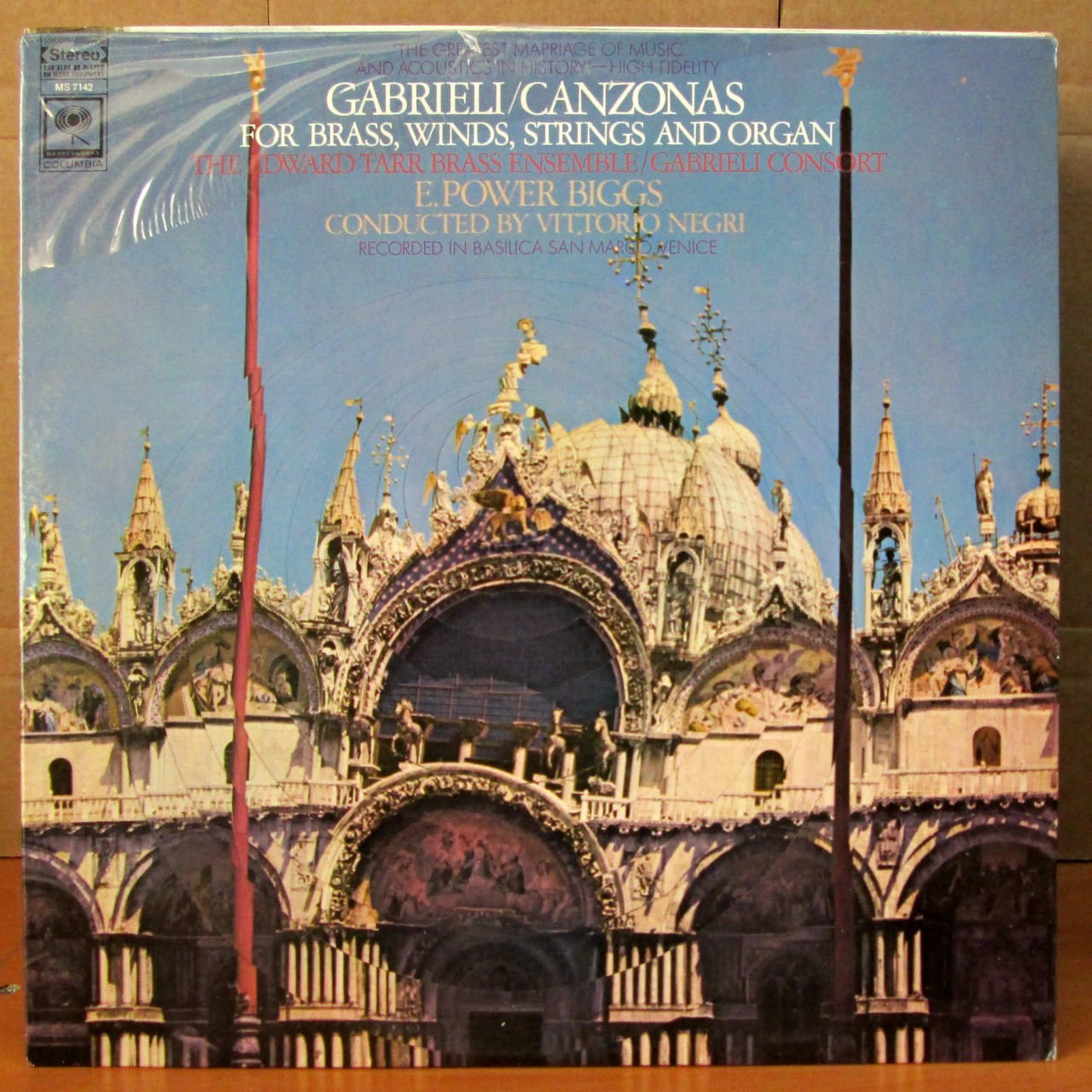 GABRIELI CANZONAS for Brass Winds Strings LP 2.E