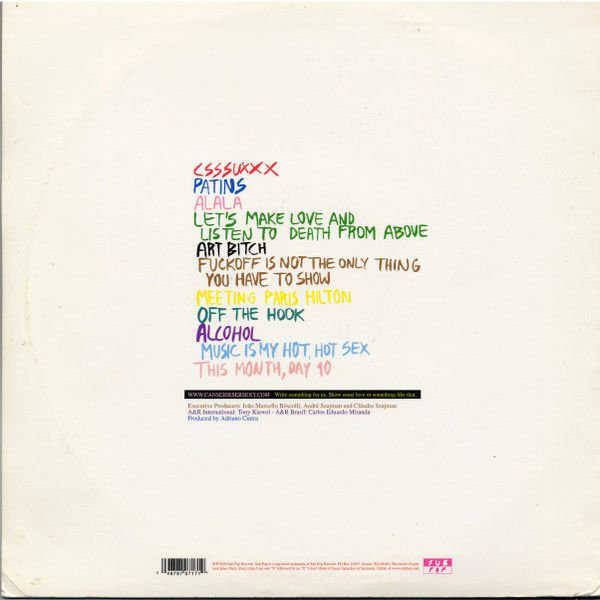 CSS - CANSEI DE SER SEXY (2005) - LP SUB POP ALTERNATIVE ROCK INDIE ROCK SIFIR