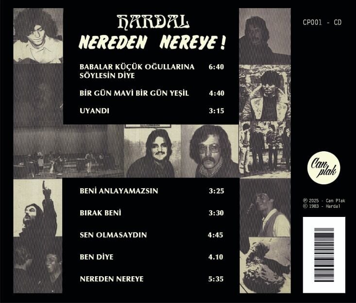 HARDAL - NEREDEN NEREYE (1983) - CD 2025 REISSUE / JEWEL CASE AMBALAJINDA SIFIR