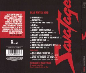 SAVATAGE – DEAD WINTER DEAD (1995) - DIGIPAK CD SIFIR 2011