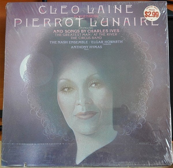 SCHOENBERG: PIERROT LUNAIRE, CLEO LAINE, NASH ENSEMBLE, ELGAR HOWART - LP SIFIR