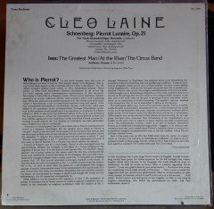 SCHOENBERG: PIERROT LUNAIRE, CLEO LAINE, NASH ENSEMBLE, ELGAR HOWART - LP SIFIR