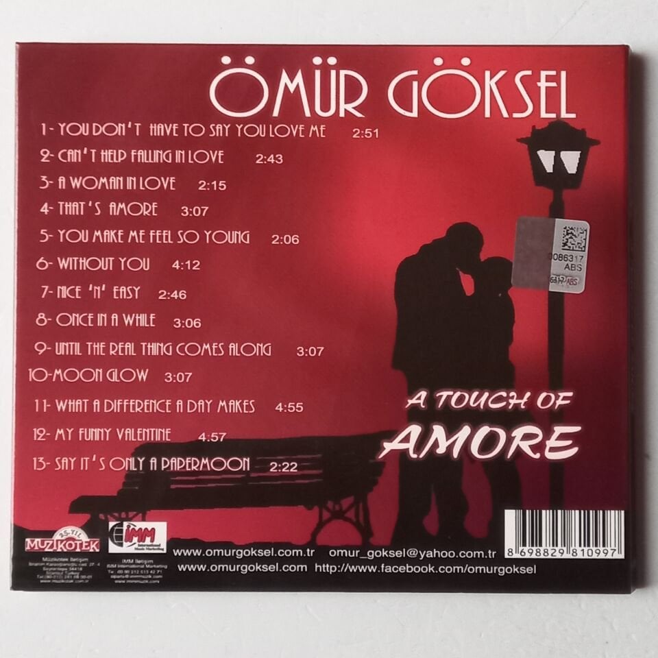 ÖMÜR GÖKSEL – A TOUCH OF AMORE (2011) - CD DIGIPAK 2.EL