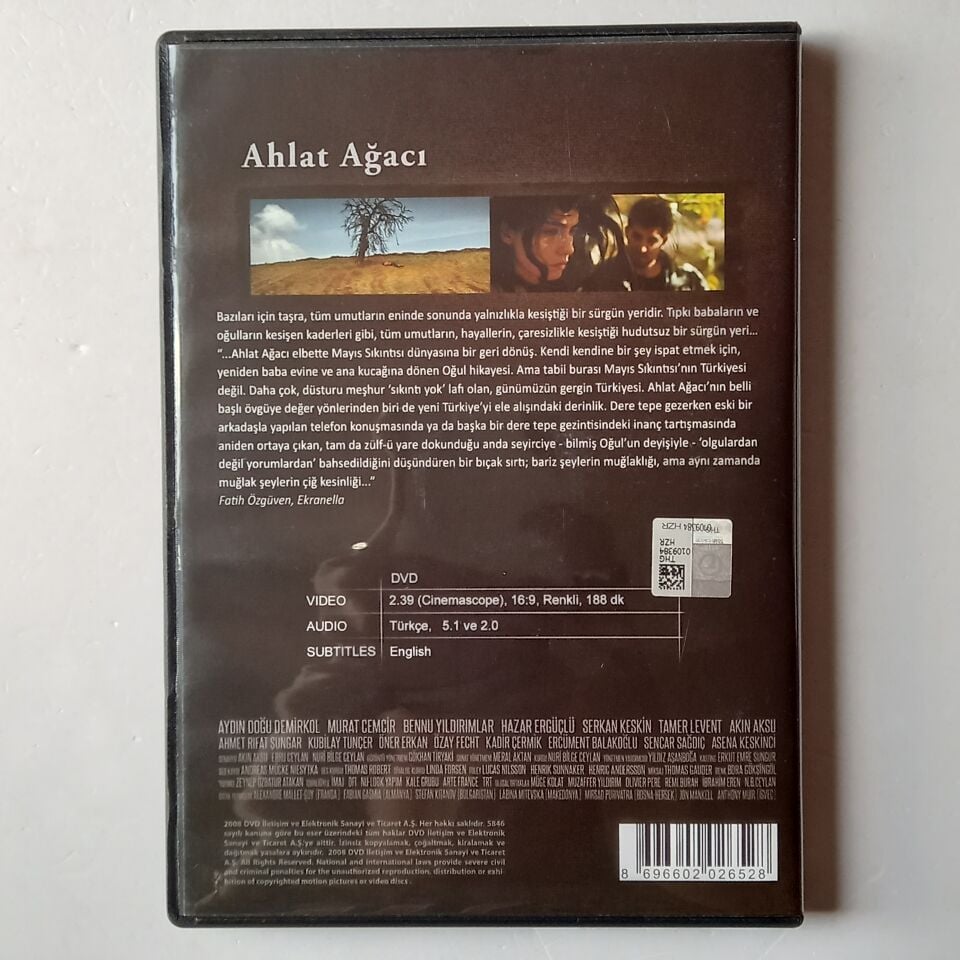 AHLAT AĞACI - NURİ BİLGE CEYLAN, DOĞU DEMİRKOL, HAZAR ERGÜÇLÜ - DVD 2.EL