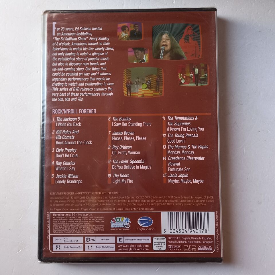 ED SULLIVAN'S ROCK N' ROLL CLASSICS - ROCK 'N' ROLL FOREVER (2005) - DVD AMBALAJINDA SIFIR