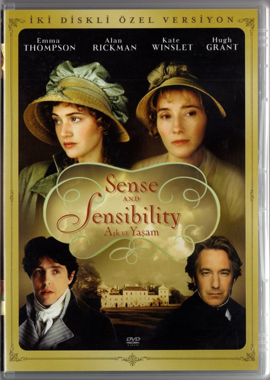 AŞK VE YAŞAM - SENSE AND SENSIBILITY - EMMA THOMPSON - ALAN RICKMAN - KATE WINSLET - HUGH GRANT - ANG LEE - 2DVD 2.EL  (JANE AUSTEN)