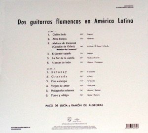 PACO DE LUCIA - DOS GUITARRAS FLAMENCAS EN AMERICA LATINA (1967) - LP 2021 EDITION SIFIR PLAK