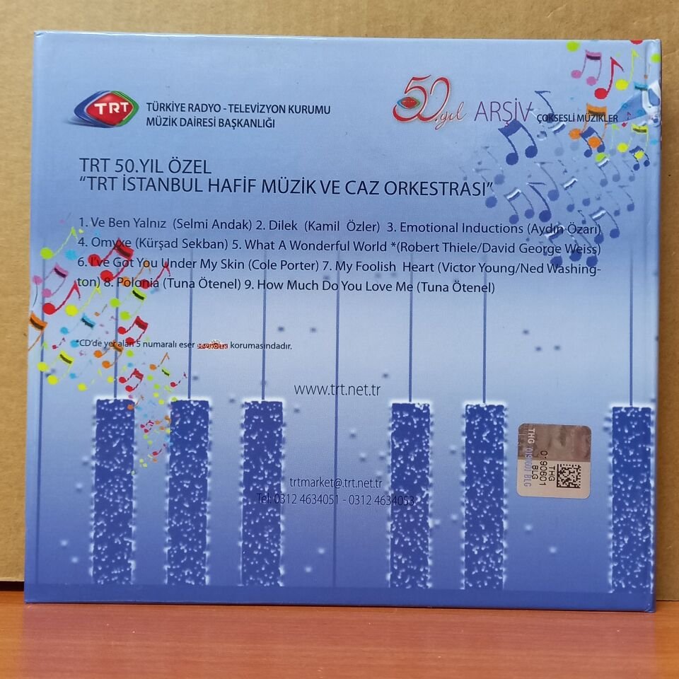TRT İSTANBUL HAFİF MÜZİK VE CAZ ORKESTRASI / 50.YIL ÖZEL (2014) - CD 2.EL
