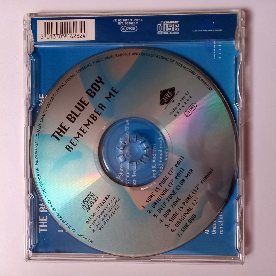 THE BLUE BOY – REMEMBER ME (1997) - CD SINGLE 2.EL