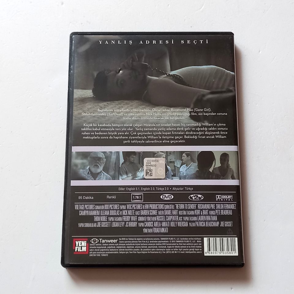 RÖVANŞ / RETURN TO SENDER - ROSAMUND PIKE, SHILOH FERNANDEZ, NICK NOLTE - YÖN.: FOUAD MIKATI - DVD 2.EL