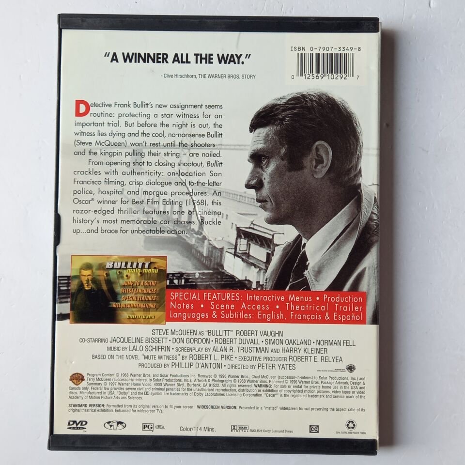 BULLITT - STEVE MCQUEEN - DVD 2.EL 1 .BÖLGE