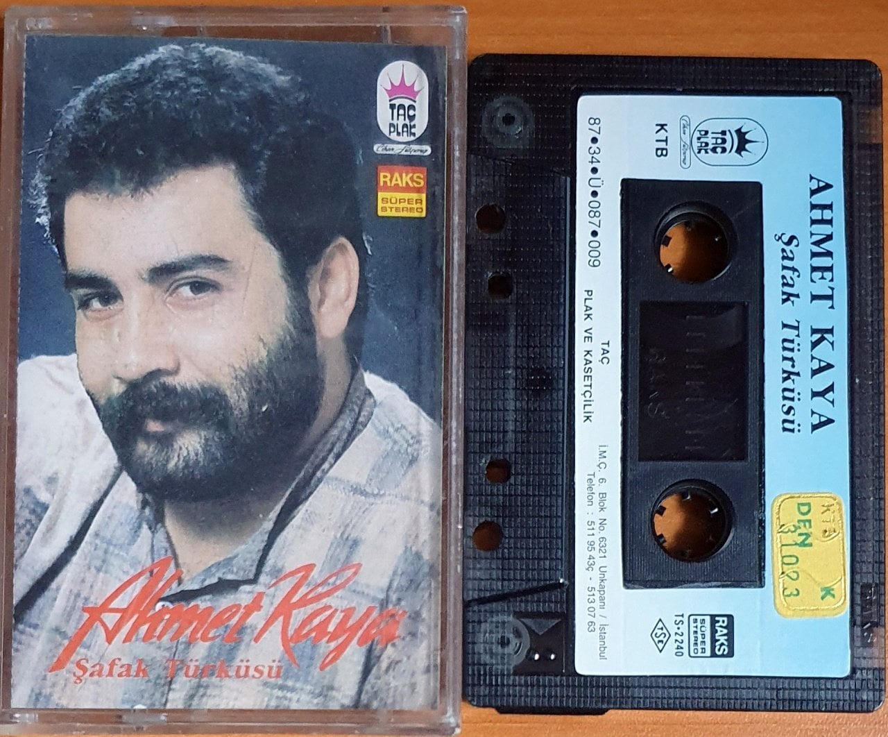 AHMET KAYA - ŞAFAK TÜRKÜSÜ (1987) - KASET TAÇ 2.EL