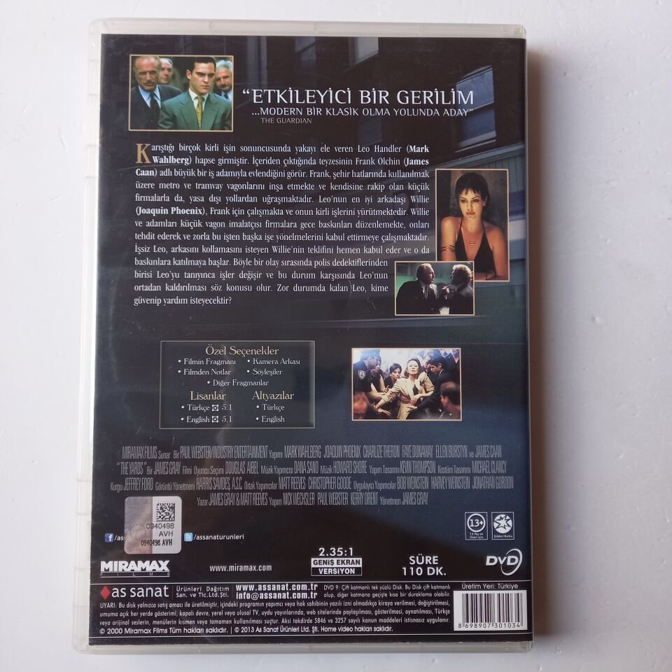 ÇETELER SAVAŞI - THE YARDS - MARK WAHLBERG - JOAQUIN PHOENIX - CHARLIZE THERON - DVD 2.EL