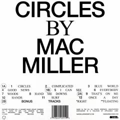 MAC MILLER - CIRCLES (2020) - 2LP WHITE COLOURED SIFIR PLAK