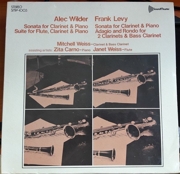 WILDER: SONATA FOR CLARINET & PIANO, LEVY: SONATA FOR CLARINET & PIANO, MITCHELL WEISS - LP SIFIR