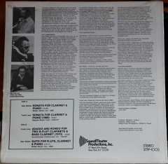 WILDER: SONATA FOR CLARINET & PIANO, LEVY: SONATA FOR CLARINET & PIANO, MITCHELL WEISS - LP SIFIR