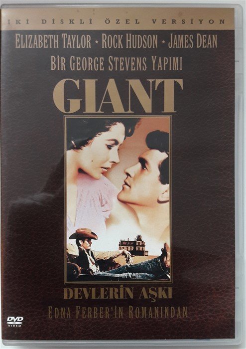 GIANT - DEVLERİN AŞKI - ELIZABETH TAYLOR - ROCK HUDSON - JAMES DEAN - 2DVD 2.EL (EDNA FERBER)