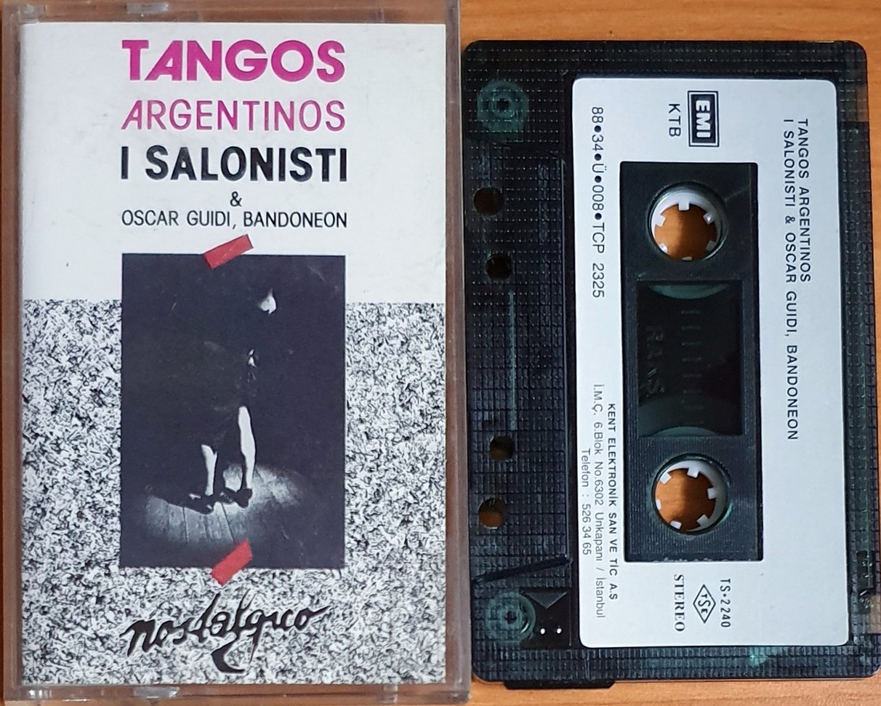 TANGOS ARGENTINOS / I SALONISTI & OSCAR GUIDI, BANDONEON (1988) - KASET KENT 2.EL