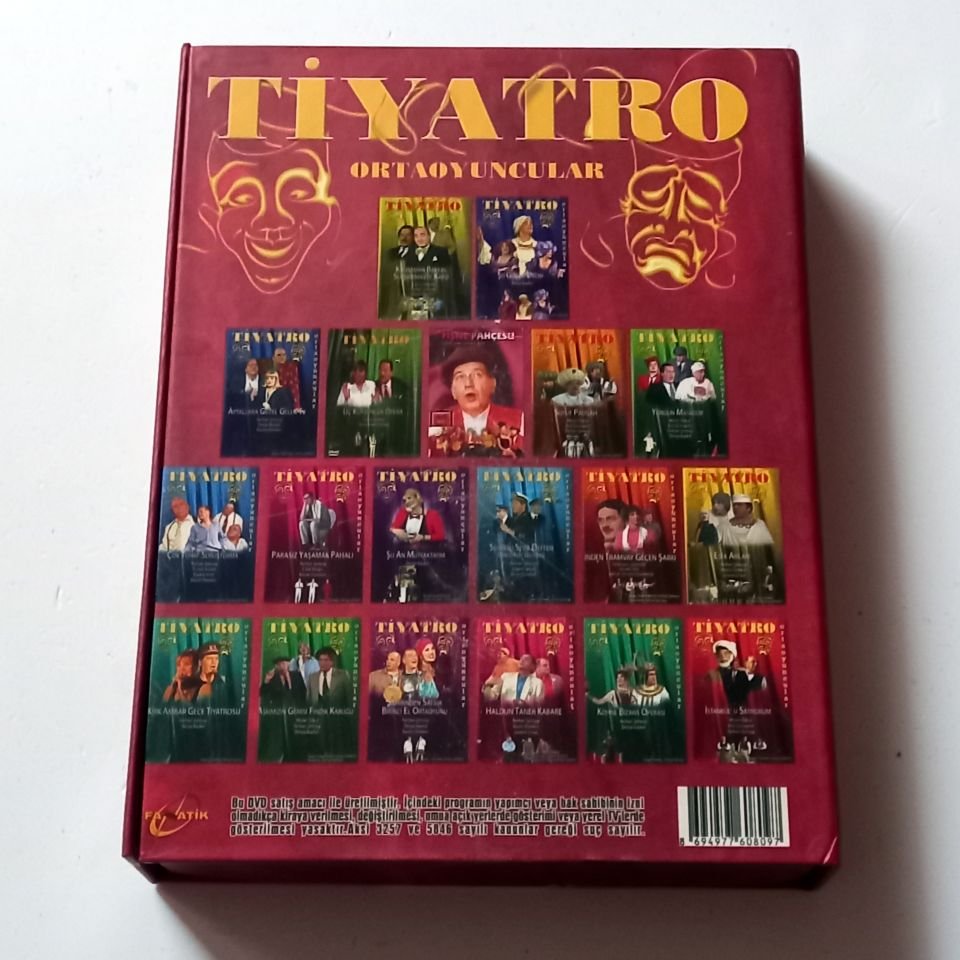 TİYATRO ORTAOYUNCULAR / FERHAN ŞENSOY  - DVD 19 DİSK BOX SET 2.EL