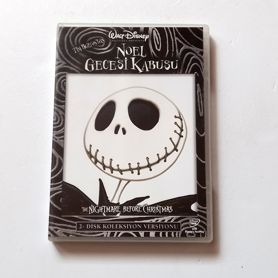 NOEL GECESİ KABUSU / NIGHTMARE BEFORE CHRISTMAS - STOP-MOTION ANİMASYON - YÖN.: HENRY SELICK- DVD İKİ DİSK KOLEKSİYON VERSİYONU 2.EL