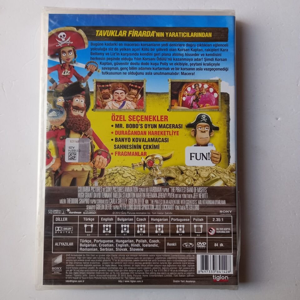 KORSANLAR! - THE PIRATES! - ANİMASYON DVD SIFIR