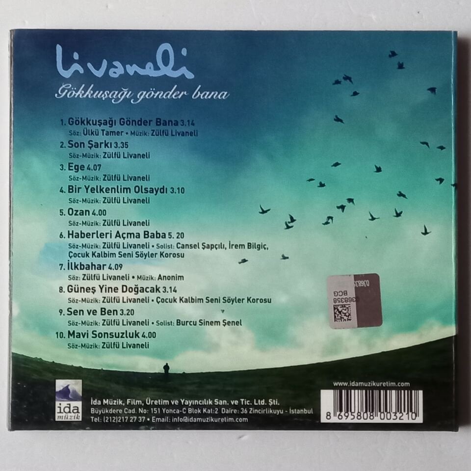 LİVANELİ – GÖKKUŞAĞI GÖNDER BANA (2013) - CD 2.EL