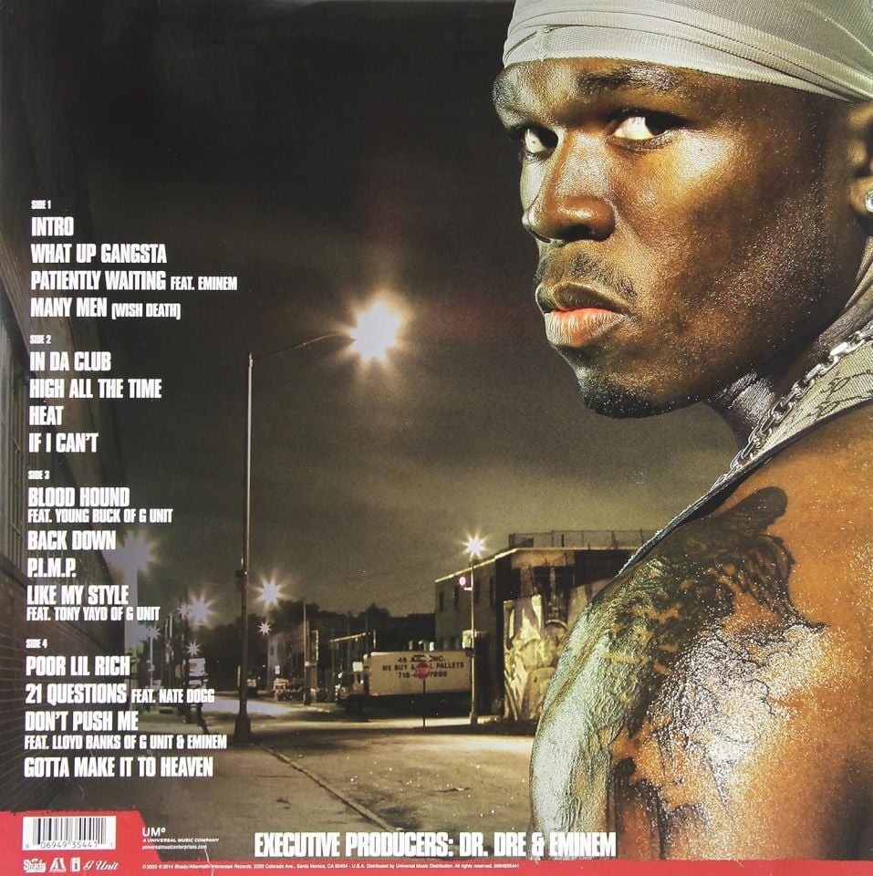 50 CENT - GET RICH OR DIE TRYIN' (2003) - 2LP 2023 EDITION HIP HOP GANSTA RAP SIFIR PLAK
