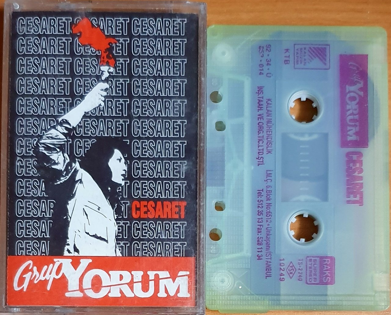 GRUP YORUM - CESARET (1992) - KASET KALAN MÜZİK 2.EL