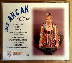 DENİZ ARCAK - NERDE (1993) - CD EROL KÖSE 2.EL