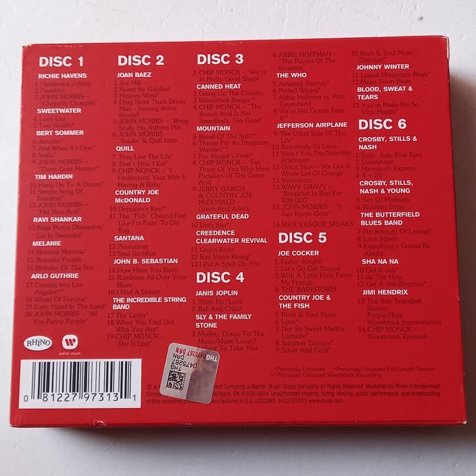 WOODSTOCK 40 (2009) - 6CD BOX SET REISSUE 2.EL