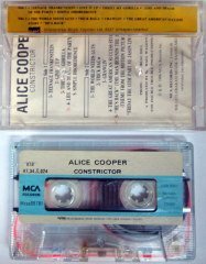 ALICE COOPER -  CONSTRICTOR (1987) MMY CASSETTE MADE IN TURKEY ''USED''
